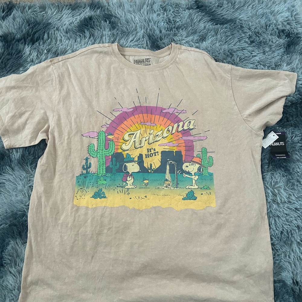Peanuts Beige Arizona Graphic T-Shirt